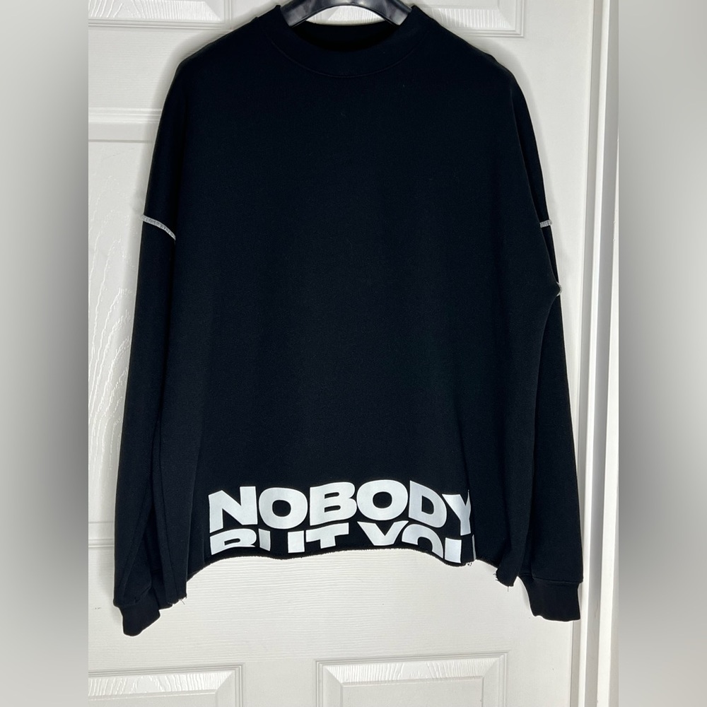 Sonder Brent Faiyaz Streetwear “Nobody But You” Black Sweatshirt Sz M - Picture 10 of 12